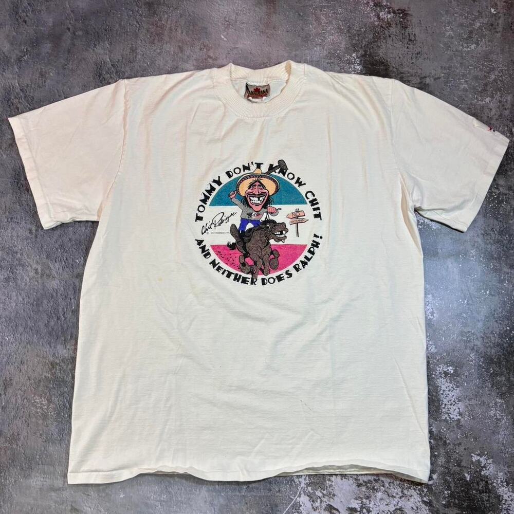 Vintage 90s Funny Graphic Tee! Tommy Dont Know Chit. Niagara Falls. Size XL